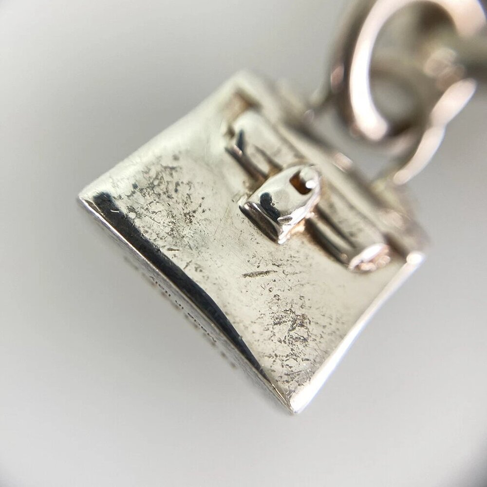 HERMES Amulettes Kelly Silver Necklace - Picture 9 of 13